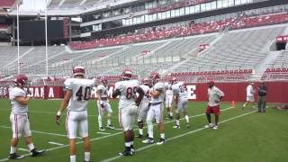 Alabama tight end drills [upl. by Chaves]