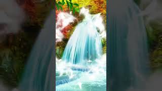 合成背景 树林 瀑布 合成风景 特效剪辑唯美风景 治愈风景 waterfall scenery nature beautiful 玖零壹贰 NZOT 9012 shorts [upl. by Simeon]