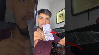 100₹ note glued with glue gun 🤗  Gluegun giveaway 🤑  shorts [upl. by Nomelc]