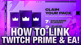 LINK EA AND TWITCH PRIME ACCOUNT FOR FREE PACKS FIFA 22 [upl. by Lleynad]