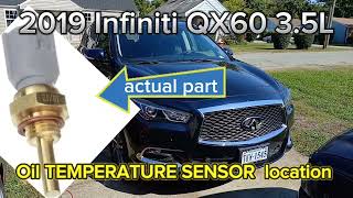 2019 Infiniti qx60 35L Oil temperature sensor location [upl. by Cathleen]