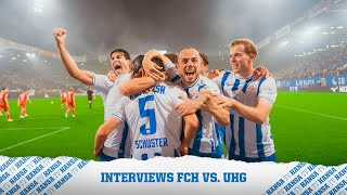 🎤Interviews nach dem Spiel gegen die SpVgg Unterhaching  3 Liga⚽ [upl. by Loresz127]