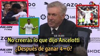 No creerás lo que dijo Ancelotti tras la victoria del Real Madrid por 40 sobre Osasuna Vinícius 😍 [upl. by Tildi]