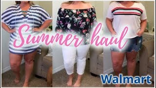 SUMMER PLUS TRYON HAUL  Walmart edition  Taren Denise [upl. by Nogem]