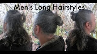 Hairstyle Ideas for Men With Long Hair Quick Tip Tuesday [upl. by Nuahsel]