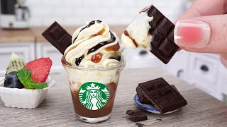 Yummy Miniature Starbucks Hot Chocolate at Home  Tasty Tiny Cocoa Drinks Ideas  Miniature Cooking [upl. by Inessa]