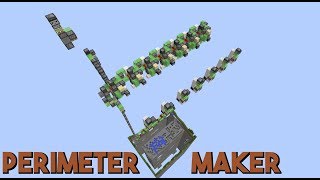 Perimeter Maker TNT duper quarry  water sweeper  Minecraft CHECK description [upl. by Ijan769]