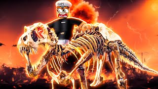 SKELETON TREX DESTROYS THE WORLD IN ROBLOX [upl. by Jacquette]