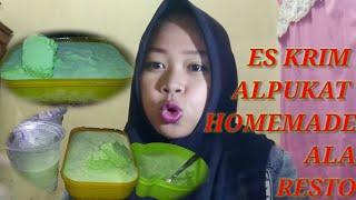 Es krim alpukat homemade rasa resto [upl. by Emylee]