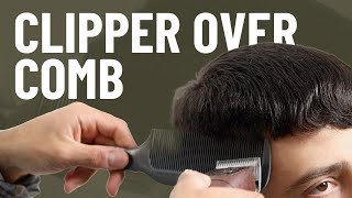 Clipper Over Comb Technique  Beginner Barber Tutorial [upl. by Vyky]