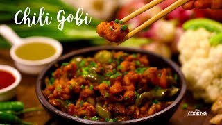 Crispy Chilli Gobi  Chilli Cauliflower  Veg Starter  Indo Chinese Food  Cauliflower Recipes [upl. by Jegar8]