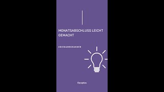 Monatsabschluss leicht gemacht [upl. by Yrian]