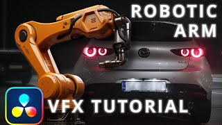 Robotic Arm Effect Tutorial Free Davinci Resolve davinciresolve videoediting vfx speedramp [upl. by Alset703]