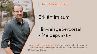 deDATA Insight MeldePunkt – Ihr umfassender Leitfaden zum Hinweisgebersystem  28 Min Erklärfilm [upl. by Nimzaj]