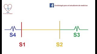 Auscultación del tercer y curto ruido cardíaco [upl. by Octavla]