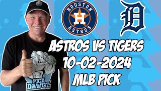 Houston Astros vs Detroit Tigers 1224 MLB Wildcard Game 2 Pick amp Prediction  MLB Betting Tips [upl. by Sukramal]