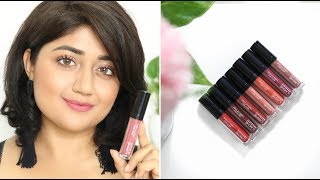 Lakme Absolute Matte Melt Lipcolor SWATCHES  corallista [upl. by Neladgam]