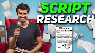 How to Research Like dhruvrathee  Script Like Dhruv Rathee [upl. by Eicarg]