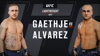 EA Sports UFC 3  Justin Gaethje vs Eddie Alvarez  Gameplay HD 1080p60FPS [upl. by Cicenia493]