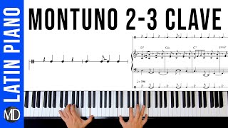 How To Play Piano Montuno with Tumbao Bass 23 Clave Latin Piano Tutorial jazzpianolessons [upl. by Dnomyaw]