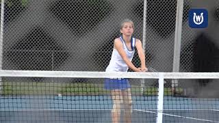 2017 Wyoming Cowboys Girls JV Tennis Highlights [upl. by Wunder]