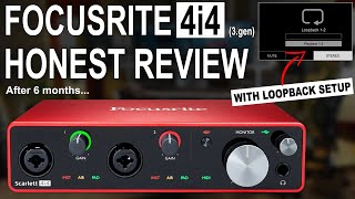 Focusrite Scarlett 4i4 3rd gen Review amp Loopback Setup [upl. by Ebaj]