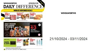 Woolworths specials ZA  21102024  03112024 [upl. by Urson]