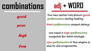 Technical English  Performance Collocations [upl. by Ahsinik]