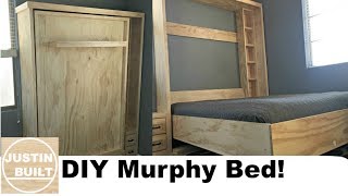 DIY Murphy Bed without expensive hardware [upl. by Atisor]