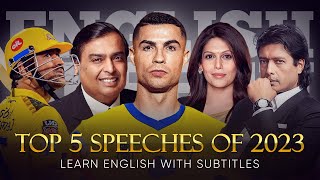 ENGLISH SPEECH  TOP 5 SPEECHES of 2023 English Subtitles [upl. by Zeitler478]