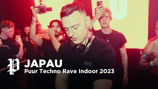 JAPAU  Puur Techno Rave Indoor Festival 2023  Ijland Amsterdam [upl. by Onibla]