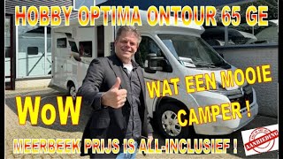 Hobby Optima Ontour 65 GE extra korting FULL OPTIONS 2024  camper review [upl. by Randi]