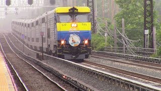 LIRR Misty Friday Rush Hour at Valley Stream Ft Cannonball 2798 [upl. by Aztilem]