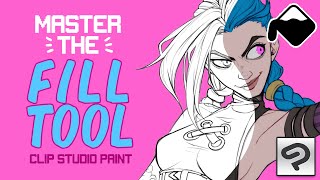 Clip Studio Paint Tutorial 🎓 Master the Fill Tool Colour faster and better [upl. by Helsell]