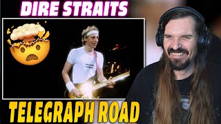 First Time Reaction  Dire Straits  Telegraph Road Alchemy Live [upl. by Ahsilav]