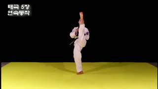 Poomsae taegeuk 1 to 8  Color belts Kang Suji full ver [upl. by Timofei12]