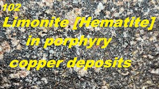 Limonite Hematite in porphyry copper deposits [upl. by Aileahcim]