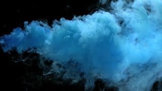 Free Slow Motion Footage Angry Blue Smoke [upl. by Robaina]