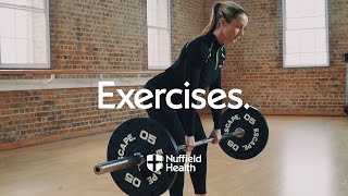 Romanian Deadlift  Nuffield Health [upl. by Atoiganap]