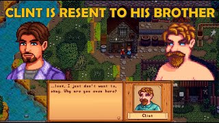 The Secret of Clint and His Brother Jacons Past Stardew Valley 16 Drama [upl. by Ahslek]