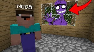 NOOB vs MINECRAFT  NOOB ENCONTROU O PURPLE GUY [upl. by Asssilem]