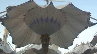 umbrellas in madina mosque unfolding [upl. by Geminian]