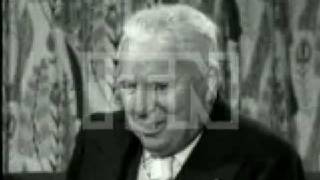 Charlie Chaplin Interview clip 1957 [upl. by Keelin]