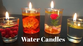 DIY Water candles  Making candles with WATER [upl. by Brigitte]