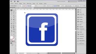 Diseño del Logo de Facebook en Adobe Illustrator [upl. by Arahc]