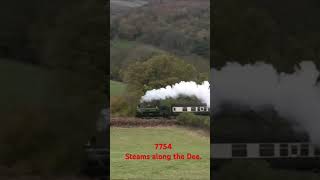 Pannier tank 7754 steams away from Glyndyfrdwy 2nd November 2024 [upl. by Meggie]