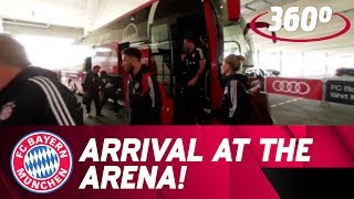 Arrival at the Allianz Arena in 360°  FC Bayern [upl. by Ferneau]