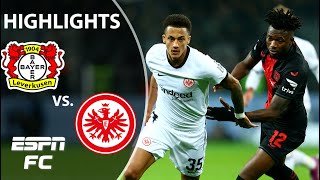 🚨 THE RUN CONTINUES 🚨 Bayer Leverkusen vs Eintracht Frankfurt  Bundesliga Highlights  ESPN FC [upl. by Constantin]