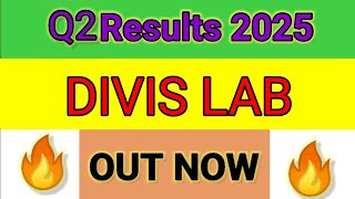 DIVIS LAB Q2 results 2025  DIVIS LAB results today  DIVIS LAB Share News  DIVIS LAB Share [upl. by Johnstone]