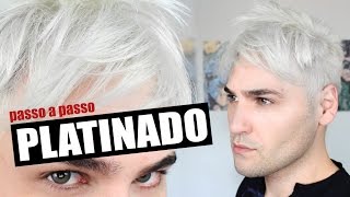 TUTORIAL CABELO PLATINADO EM CASA  Como platinar em casa  nevou [upl. by Kazmirci]